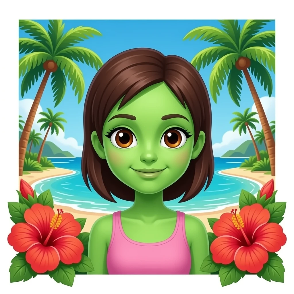 👽🌺🏝️👧🏻 emoji