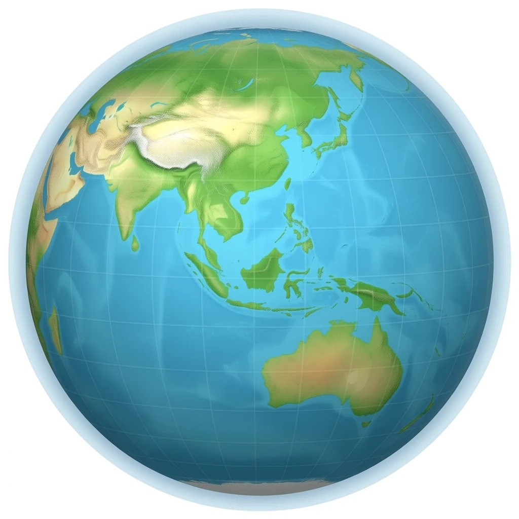 indonesia maps on earth emoji