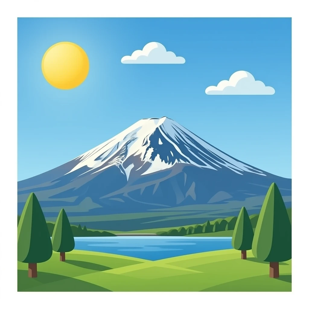 Mountain fuji emoji