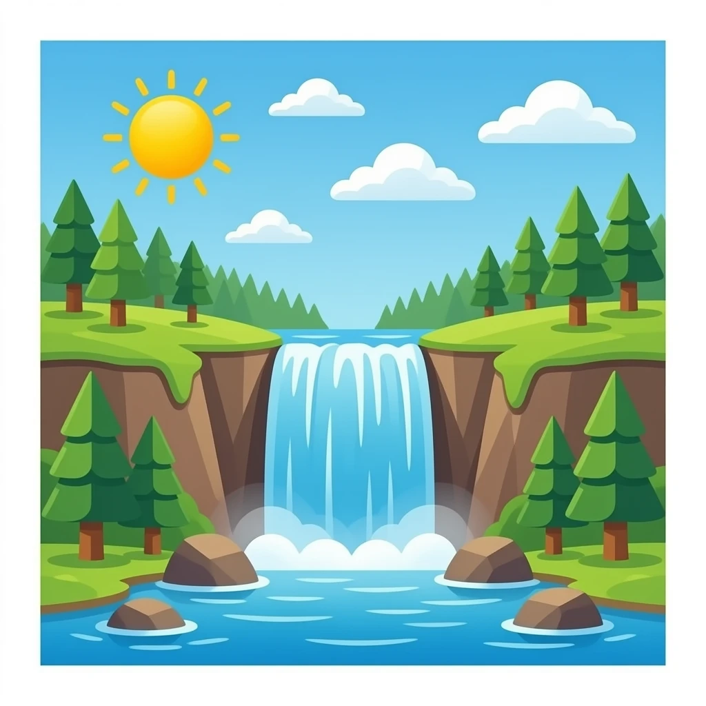 waterfall emoji