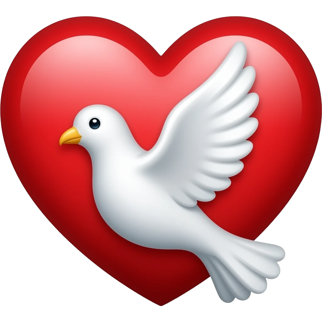 💗🕊 merge emoji