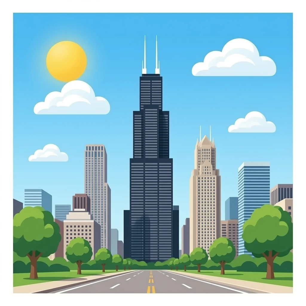 sears tower chicago emoji