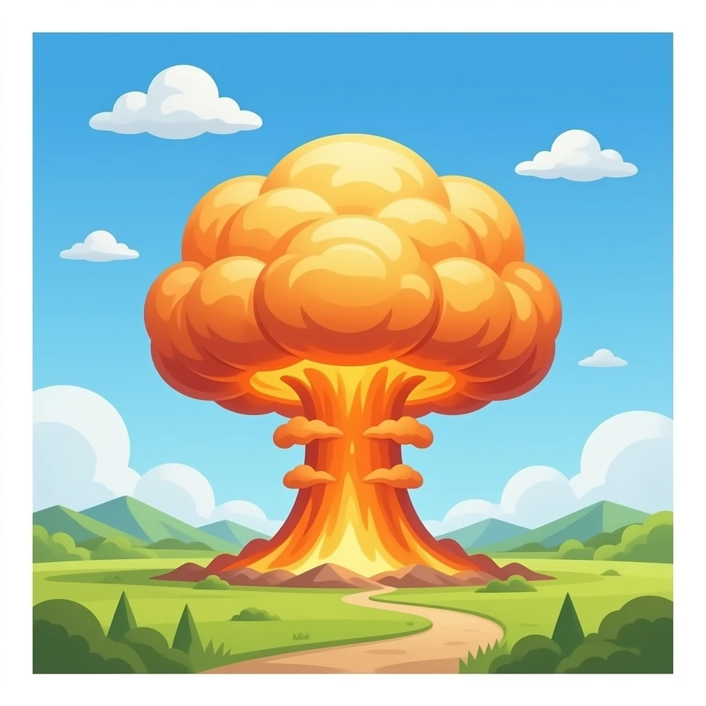 atom bomb mushroom cloud emoji