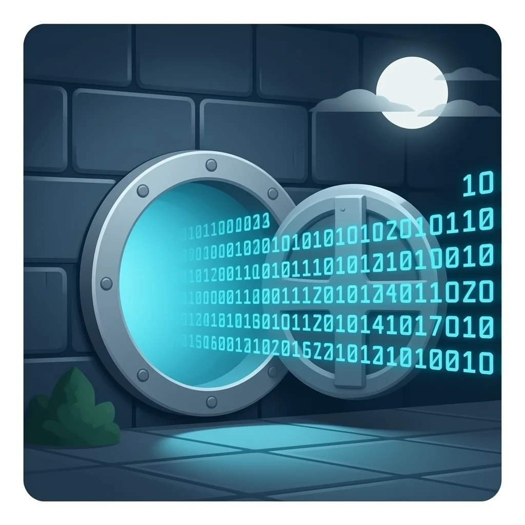 a vault with code coming out emoji