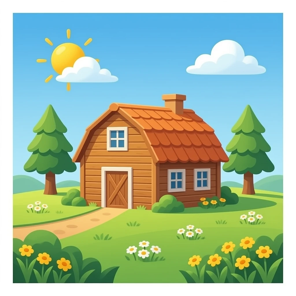 farm hut emoji