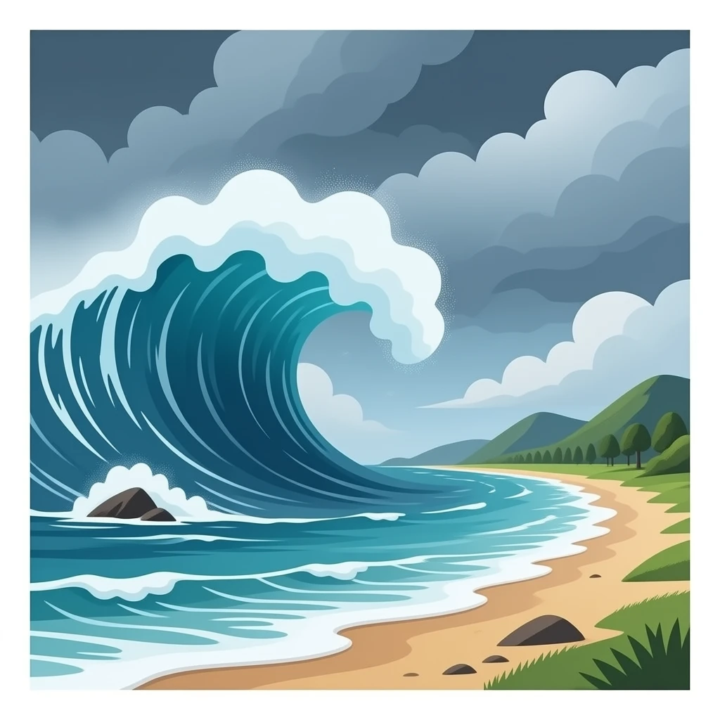 Tsunami emoji