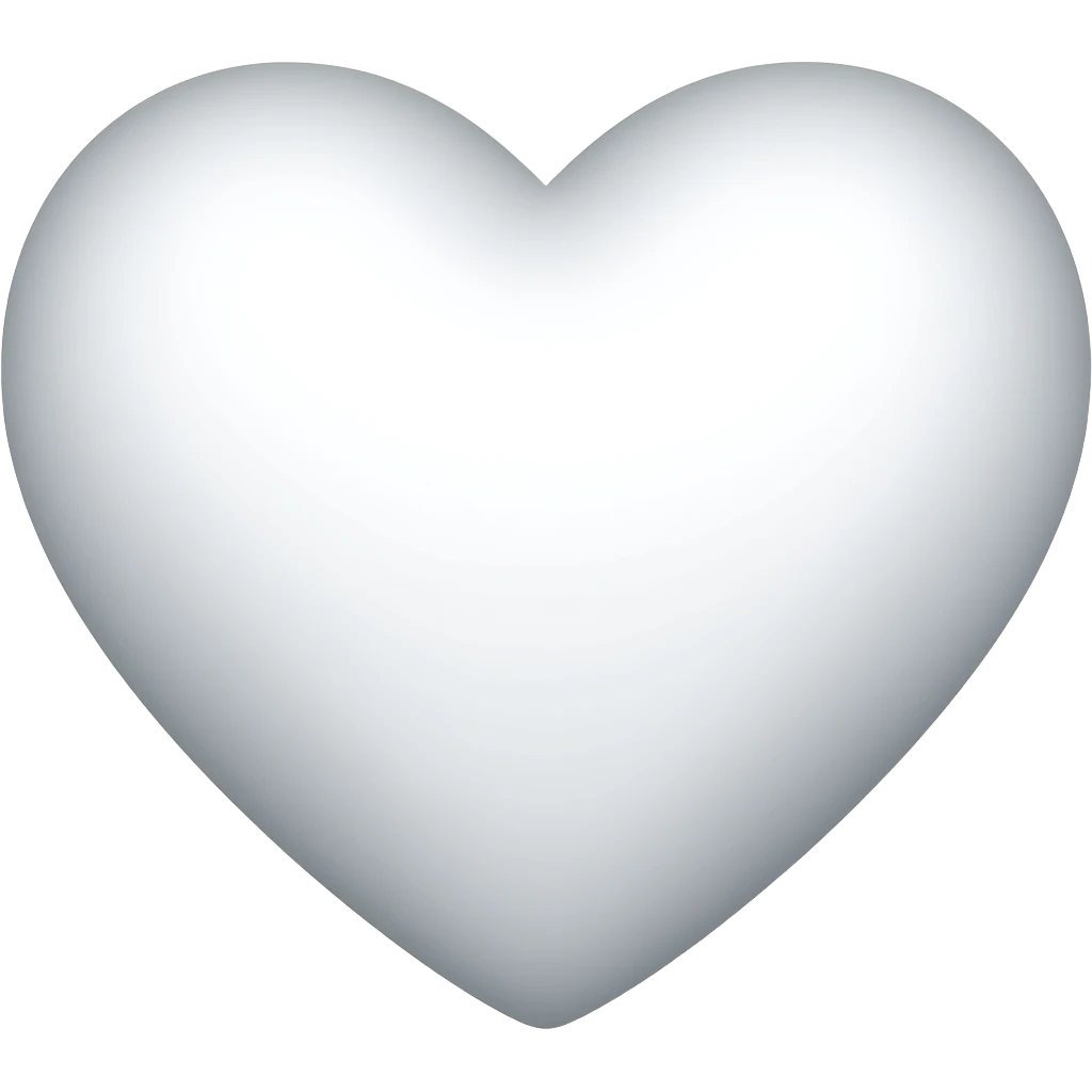 اموجی قلب سفید emoji