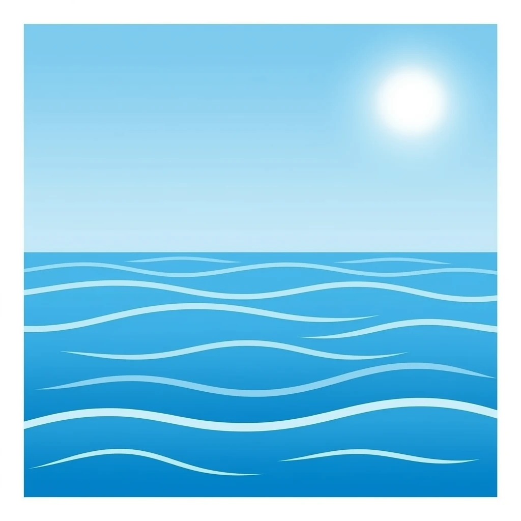 Create high-quality glossy emojis with a vibrant modern style.Make the emojis look premium, shiny, and eye-catching with bright highlights, smooth gradients, soft reflections, and glowing details. sea emoji emoji