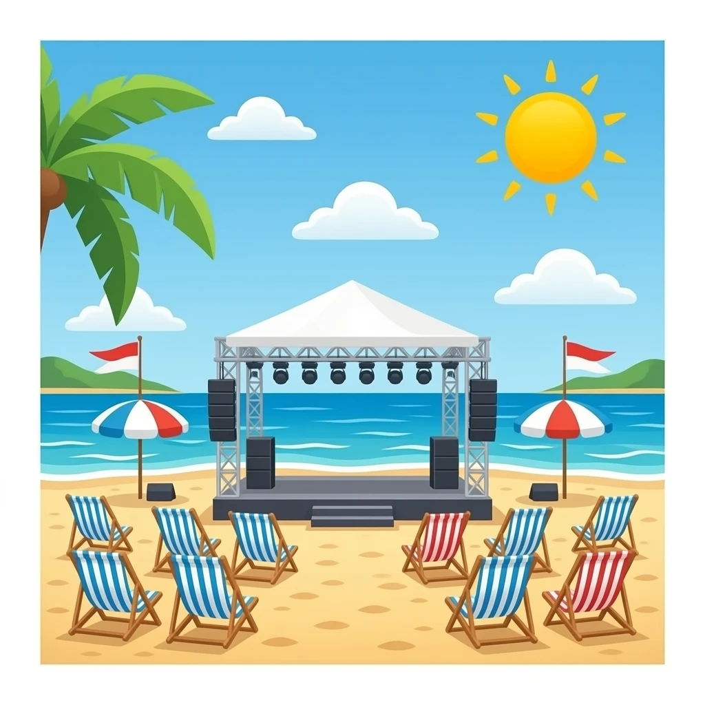 Summerfest at the beach emoji