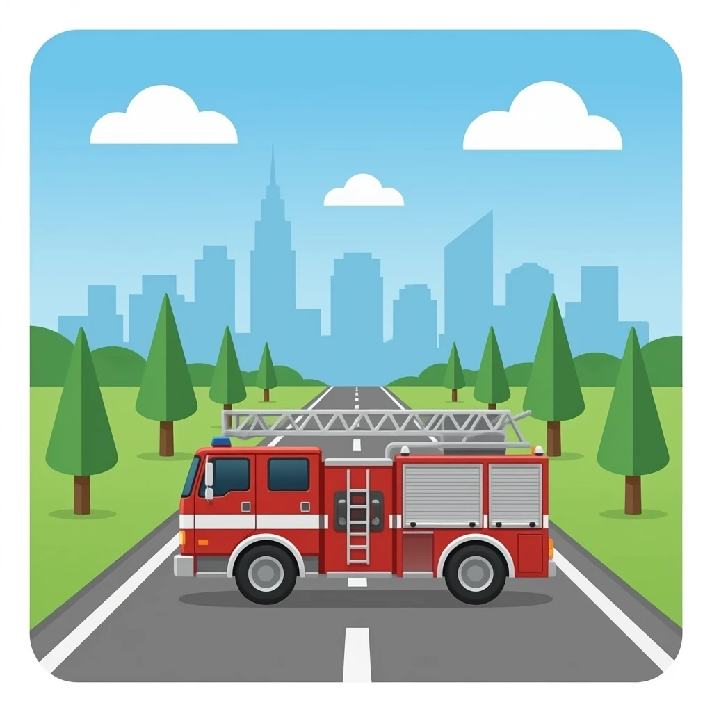🚒🛣️🏙️ emoji