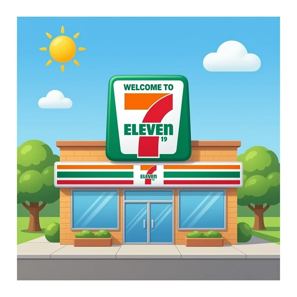Welcome to 7 Eleven emoji