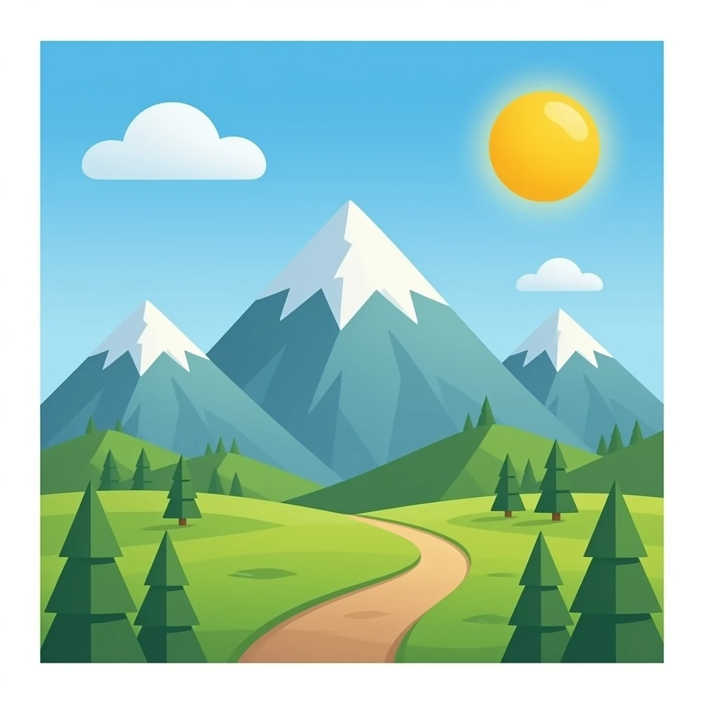 Mountain range emoji