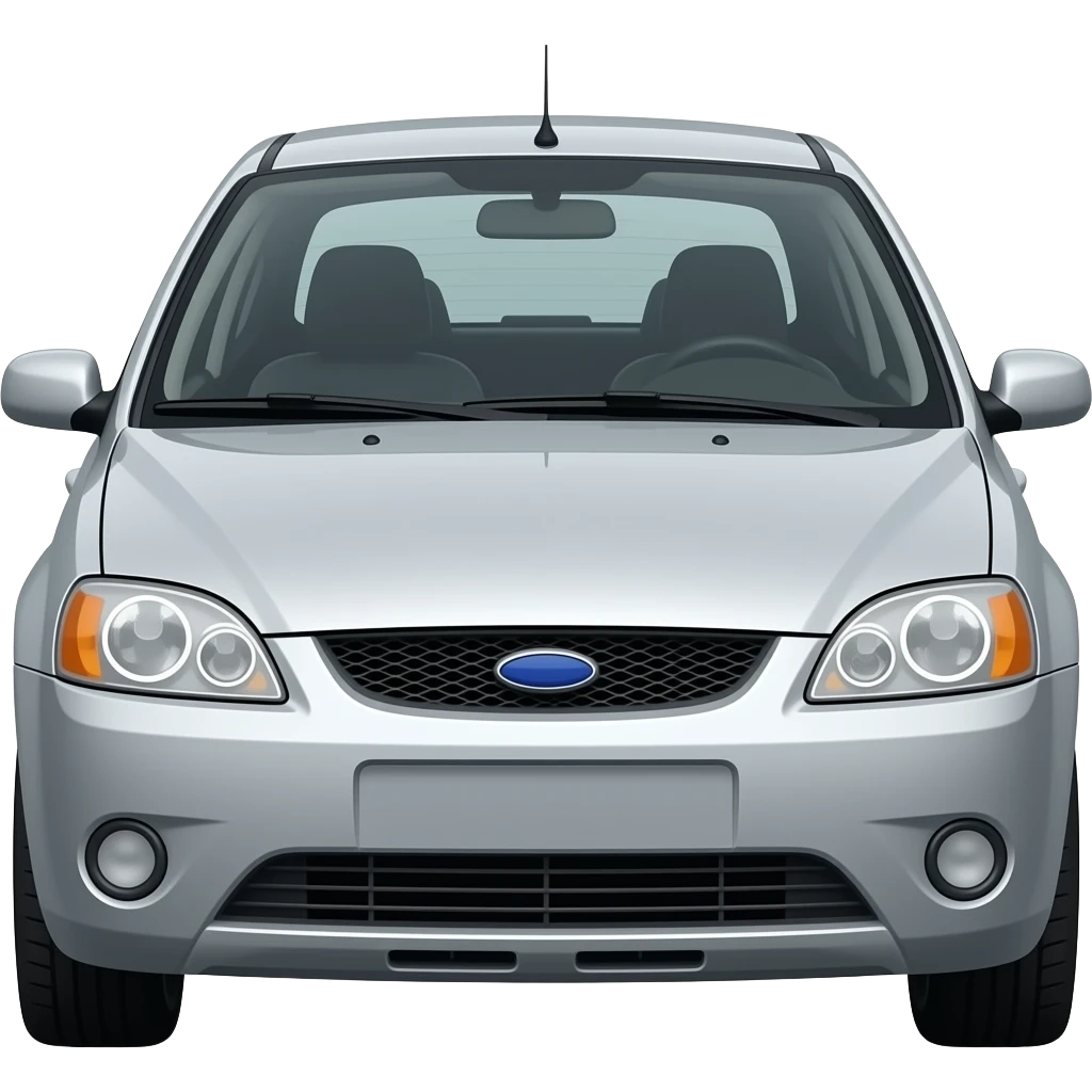 2000 ford focus 3 door in silver emoji