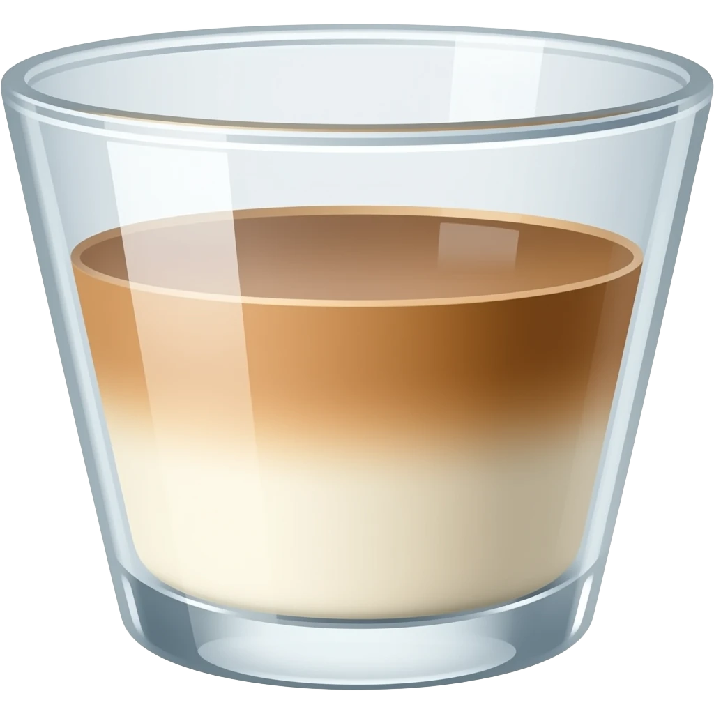 Milchkaffee im Glas emoji