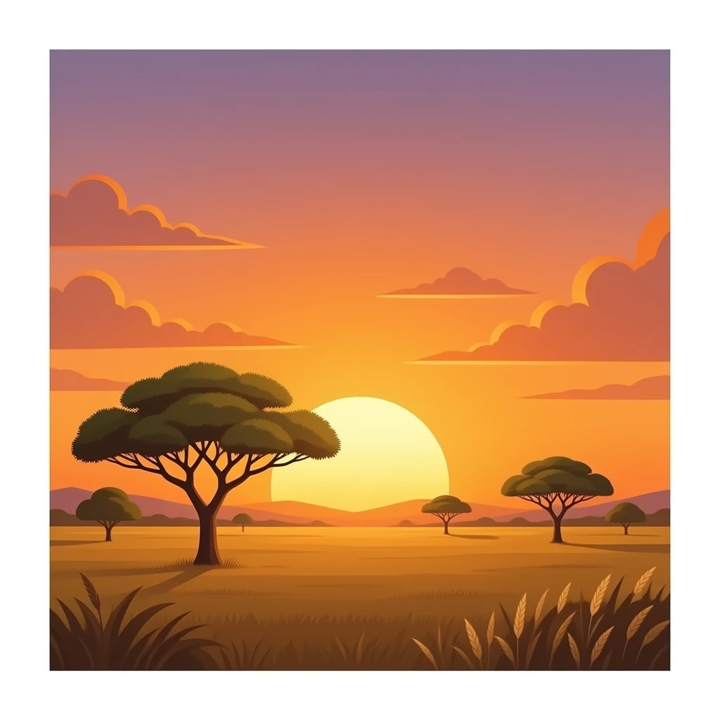 Safari sunset emoji