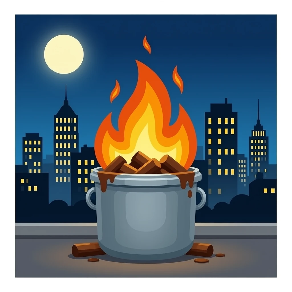 dumpster fire emoji