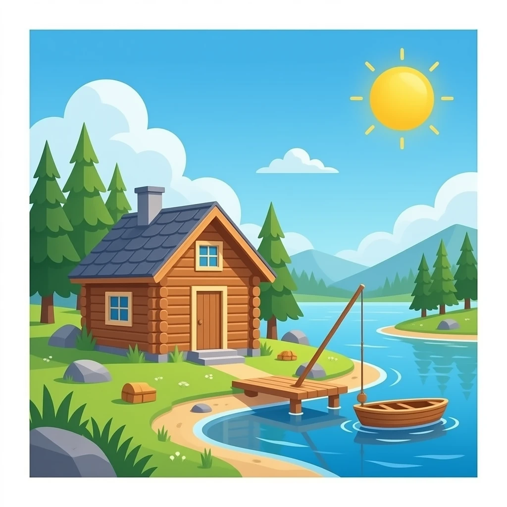 fishing cabin emoji