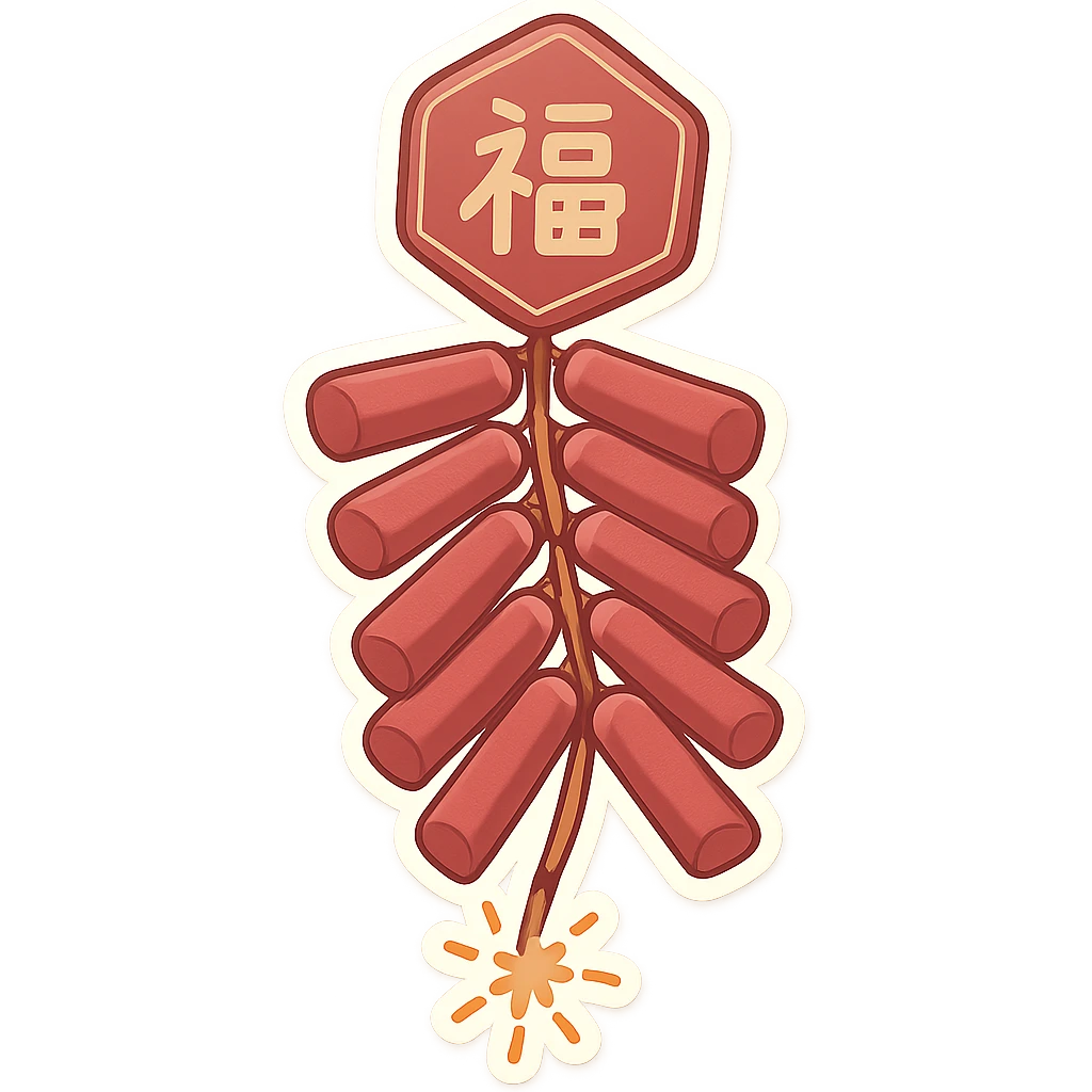 一串炮竹 emoji