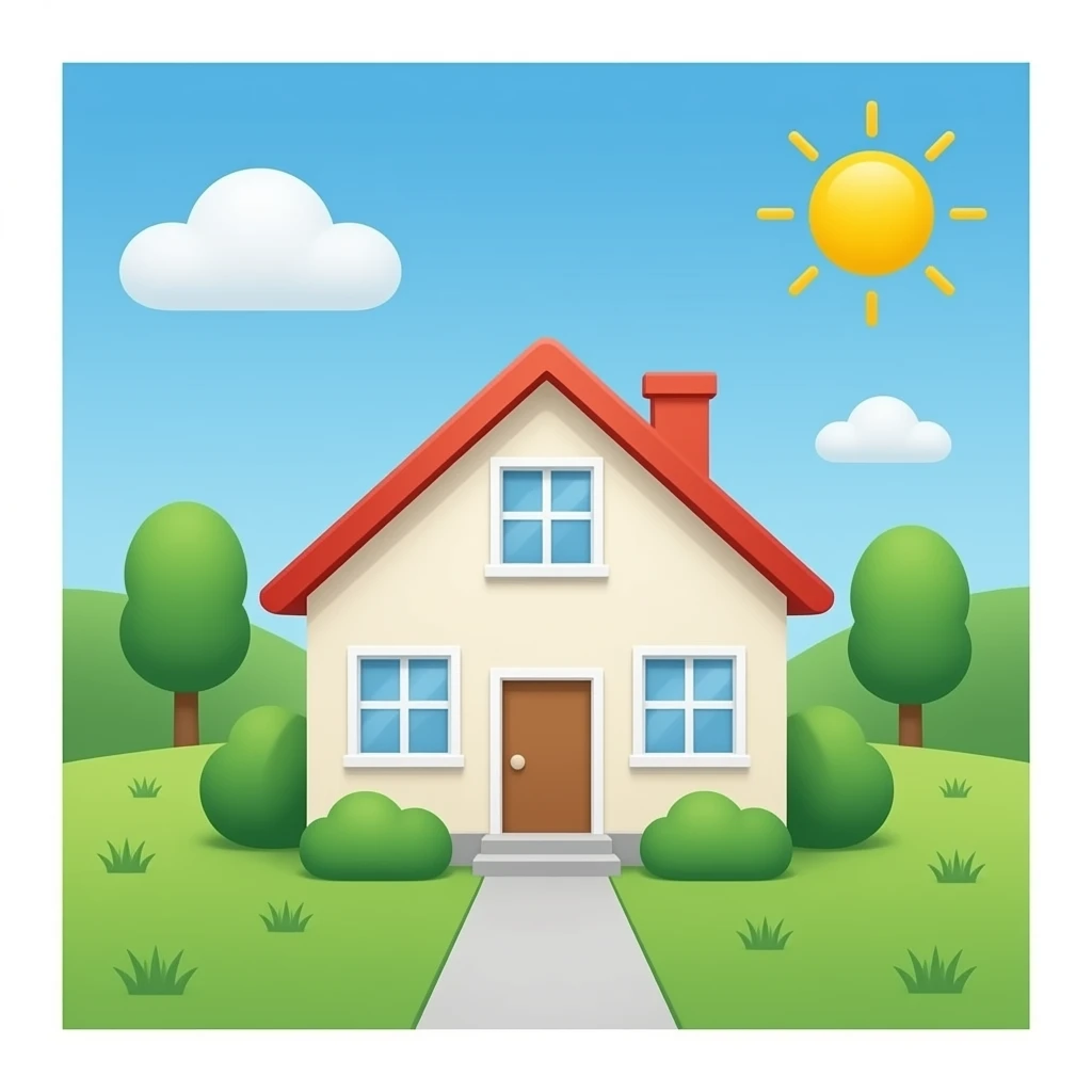 simple houce emoji