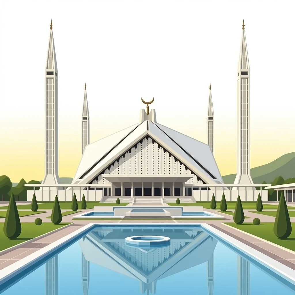 Faisal mosque in Islamabad Pakistan emoji