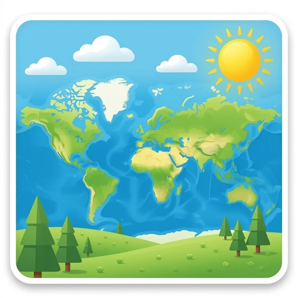 mapa de clima emoji