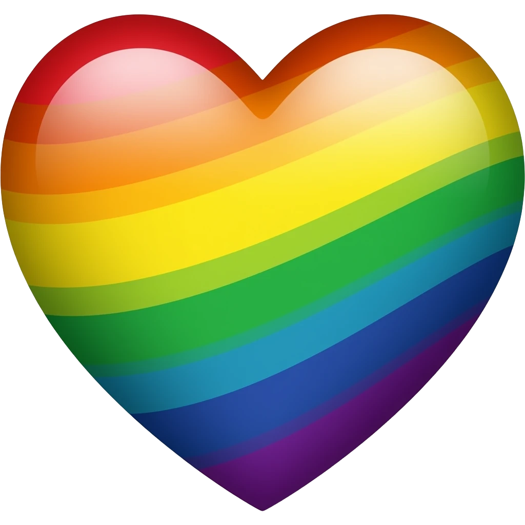 Rainbow heart emoji