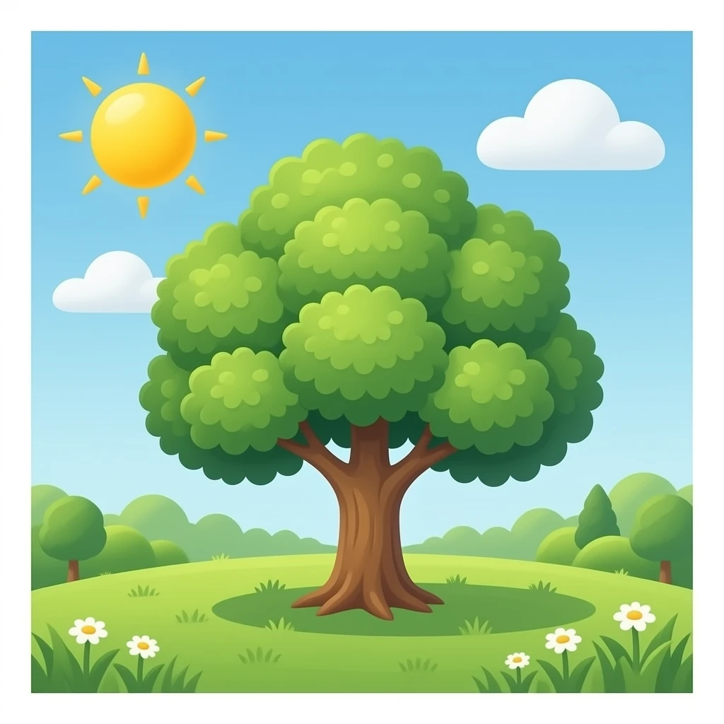 tree landscape emoji