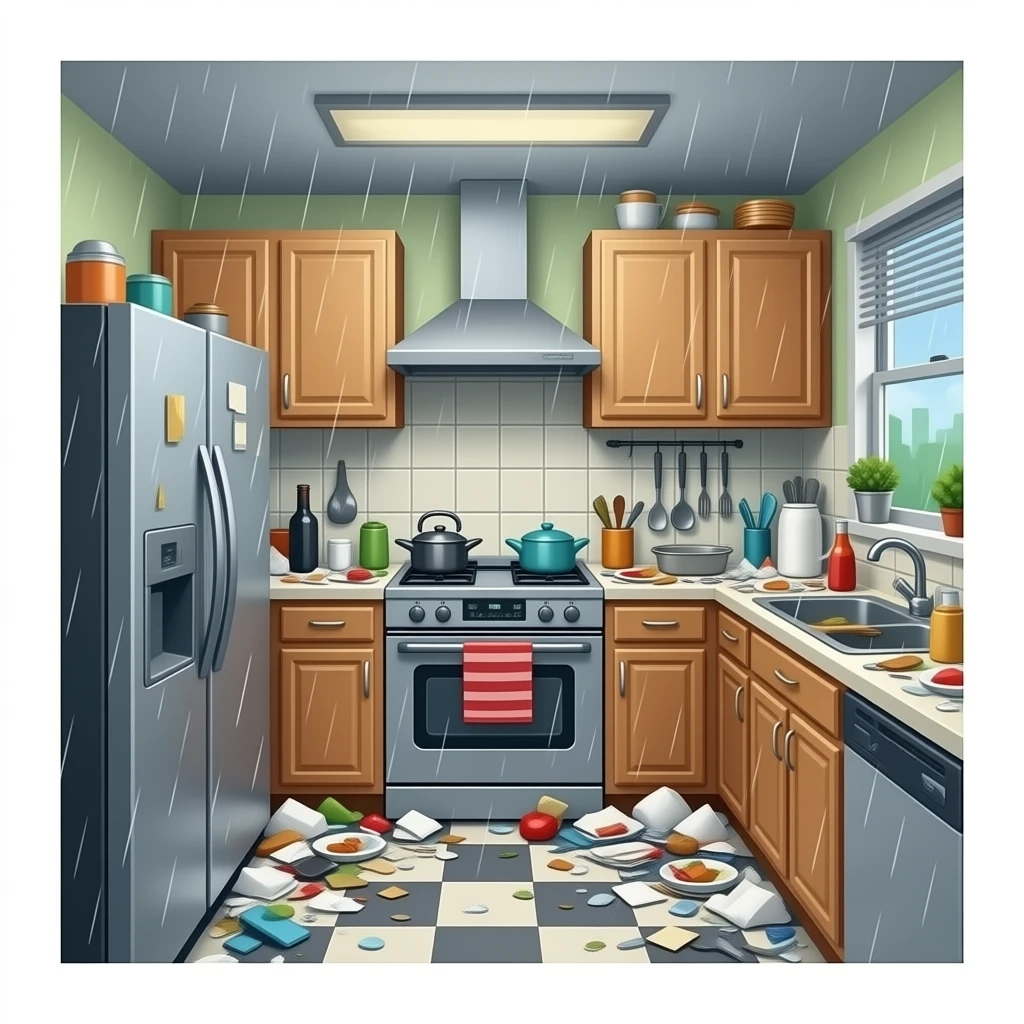 messy kitchen emoji