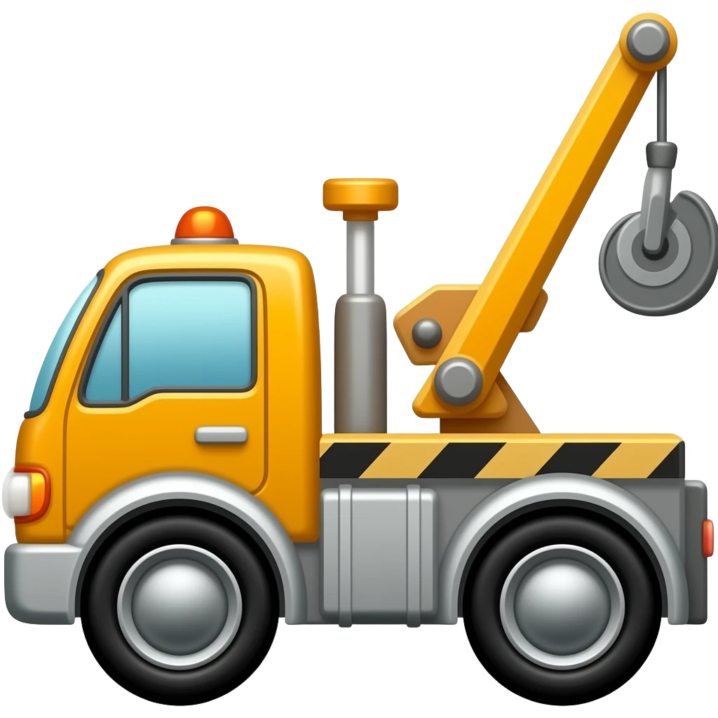 European tow truck emoji