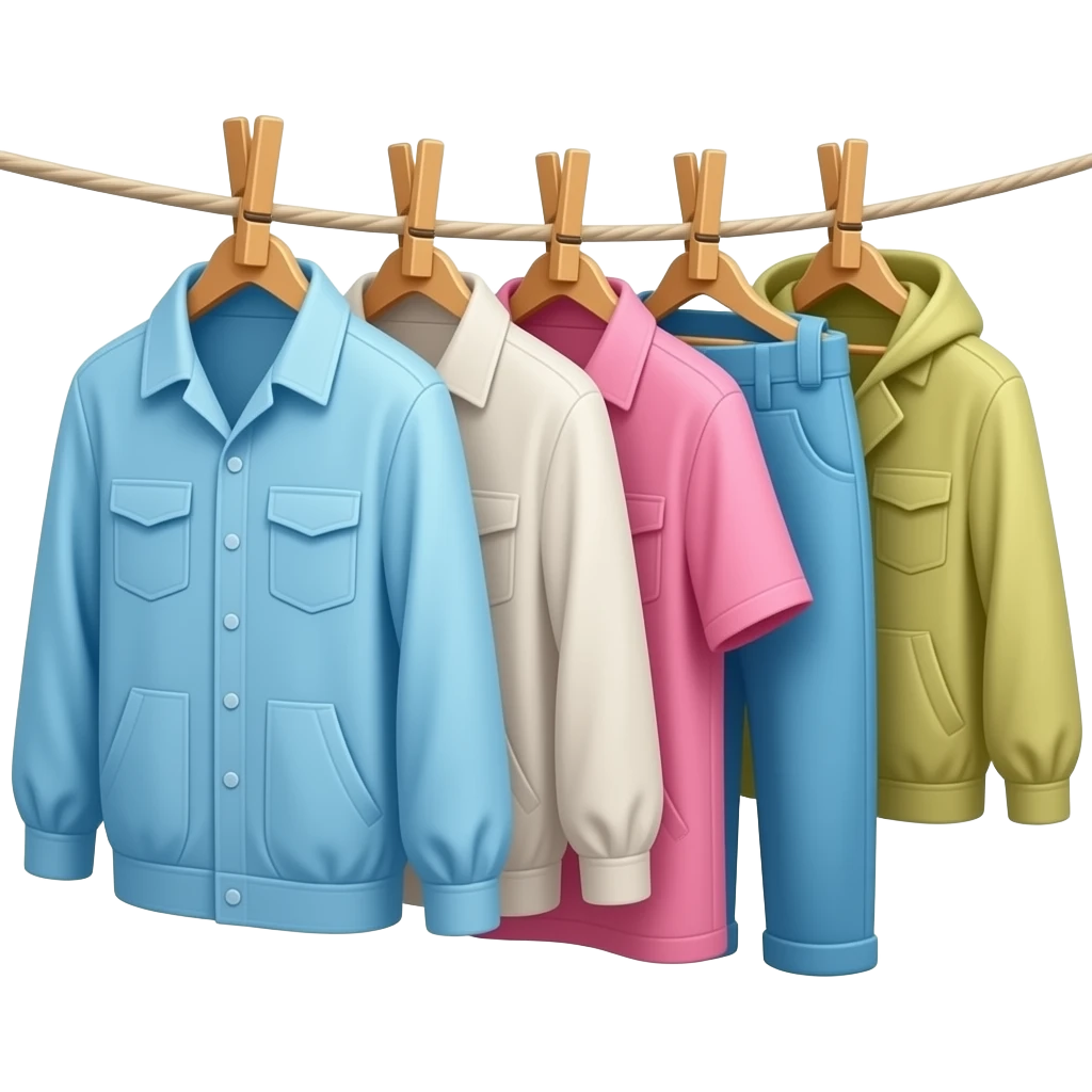 hanging clothes emoji