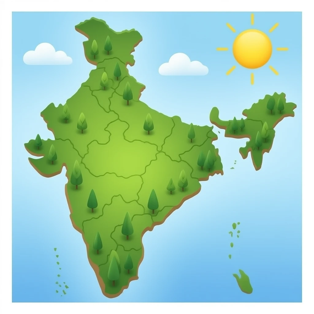 भारत देश का नक्शा जेनरेट emoji