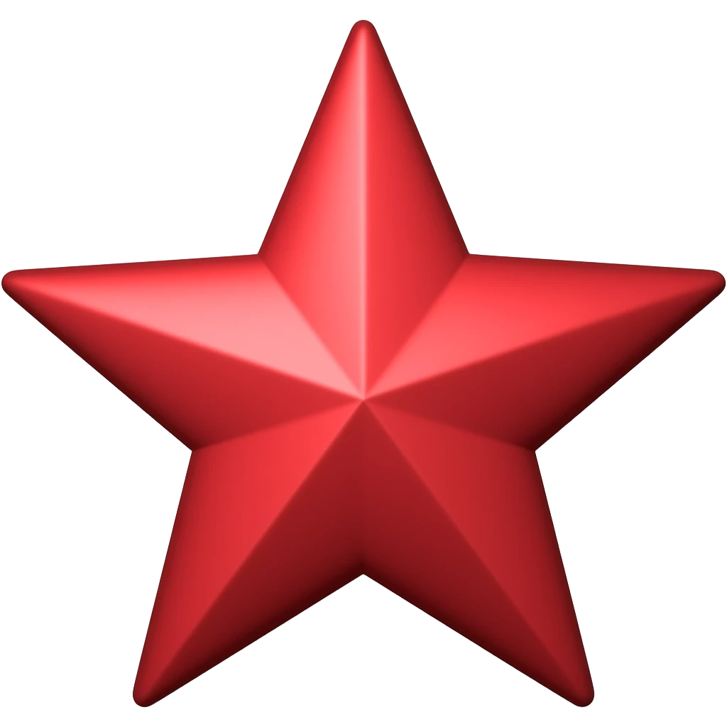 Red Star emoji