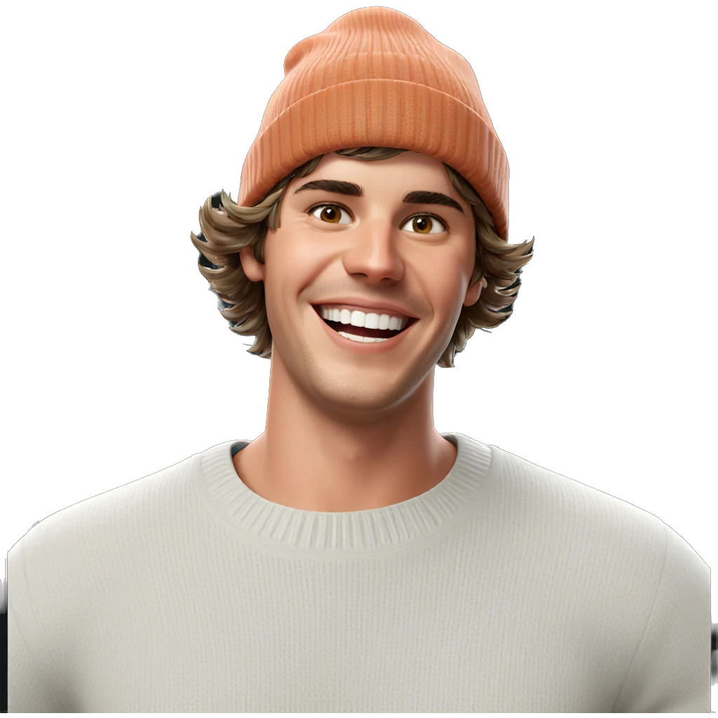 smiling boy in sweater and hat emoji