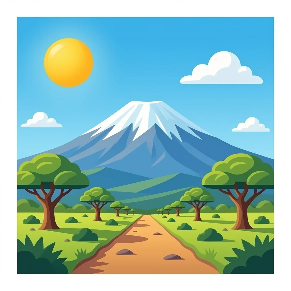 Mount Kilimanjaro emoji