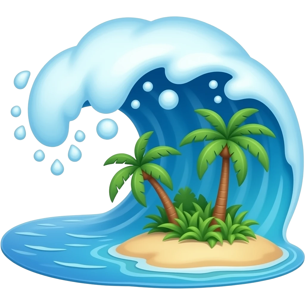 🌊🏝️ emoji