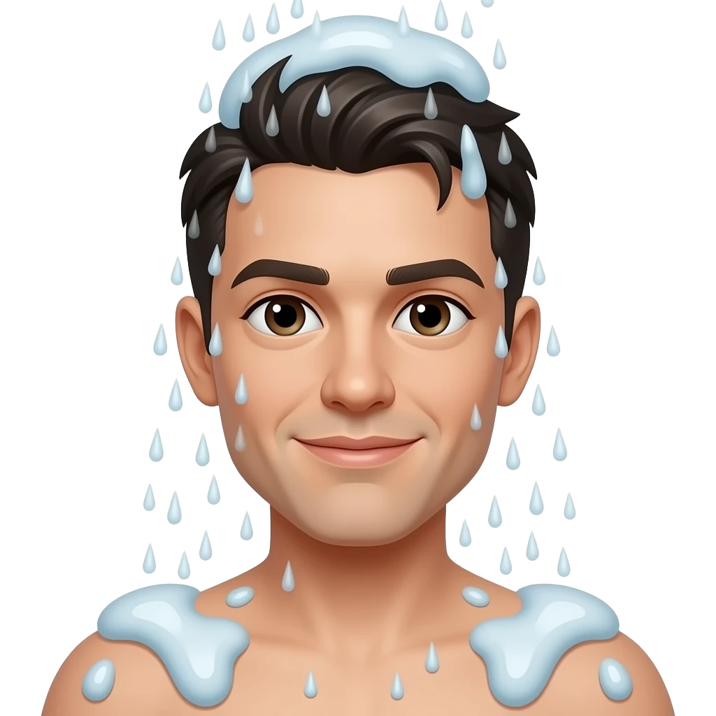 In the shower emoji