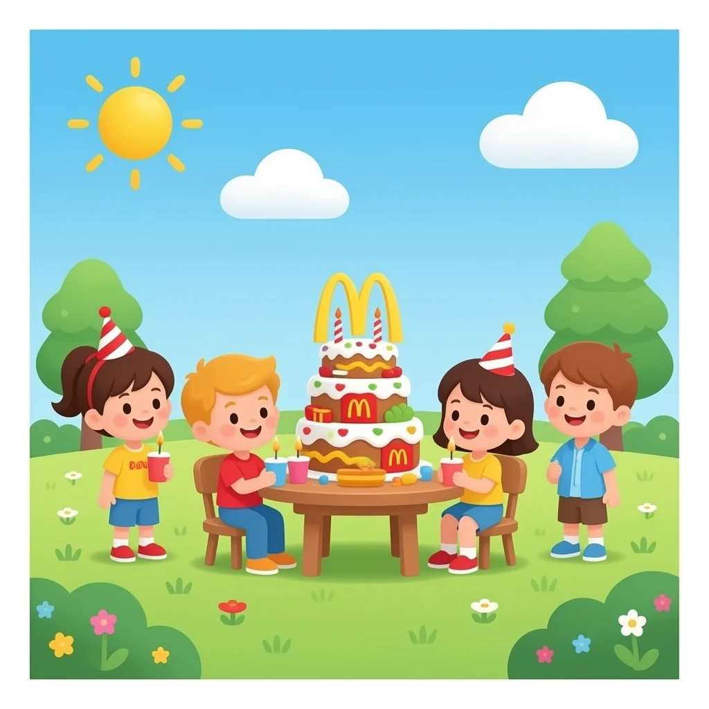 anniversaire mcdo enfants emoji