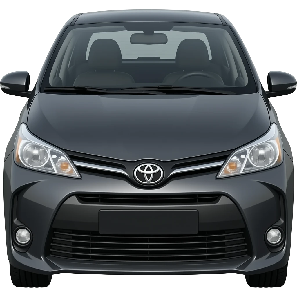 Black toyota vios 2026 front view without plate number emoji