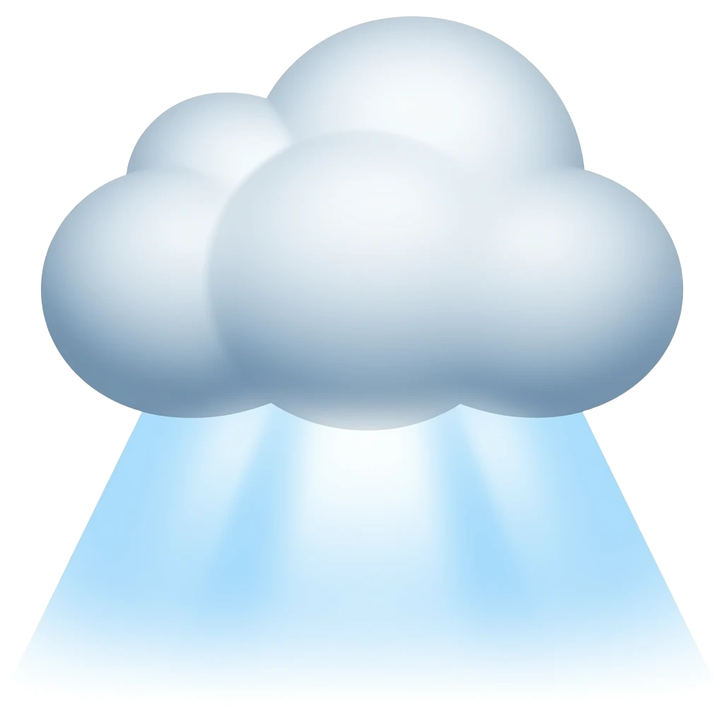 light from the cloud shining down emoji