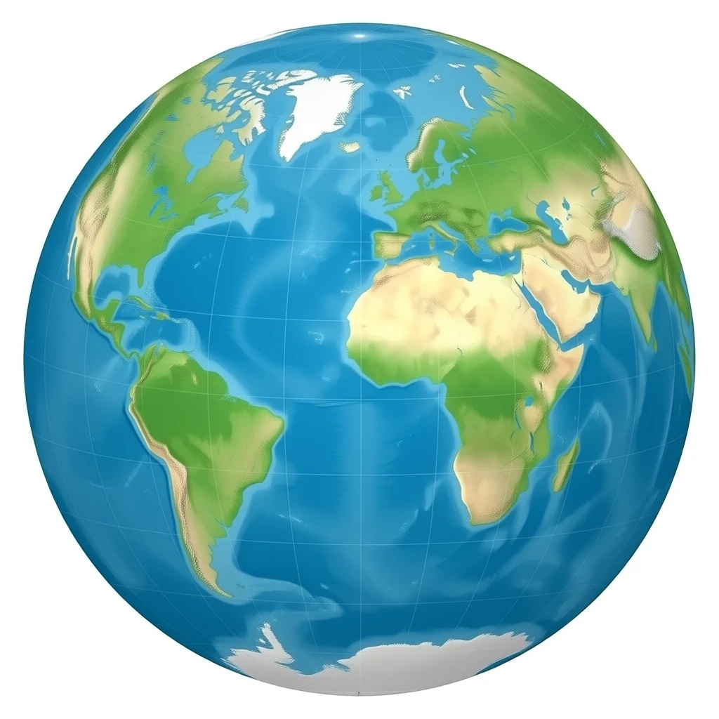 Azimuthal Equidistant map emoji