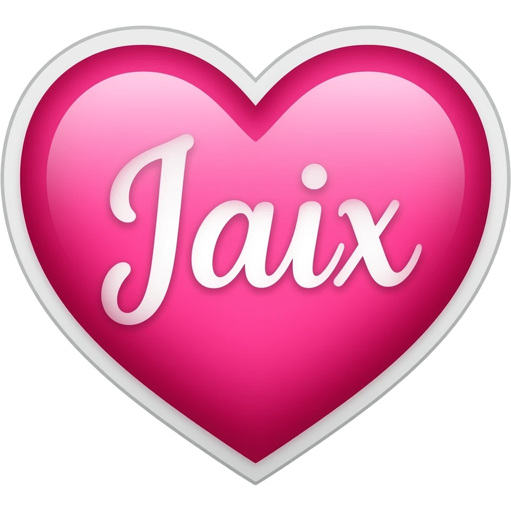 Generate a sticker just married with pink heart emoji