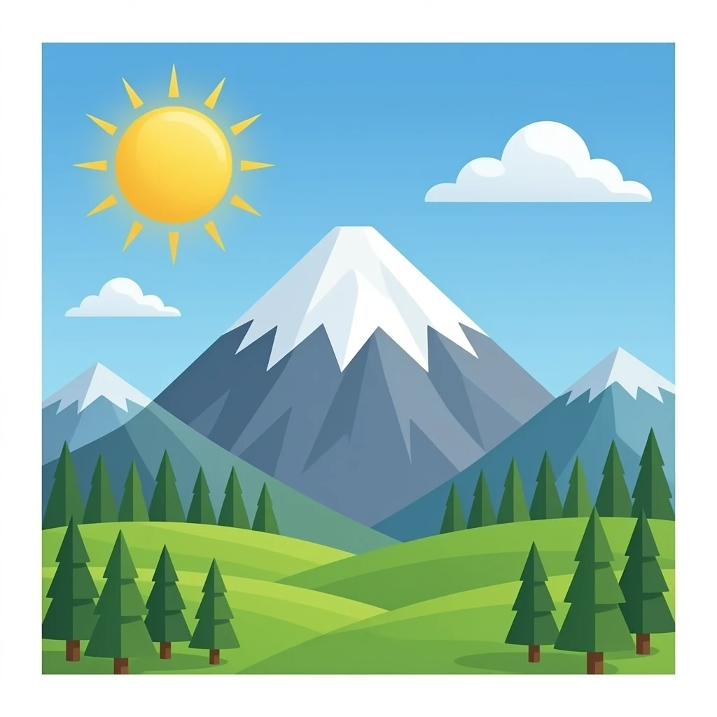 just mountain emoji