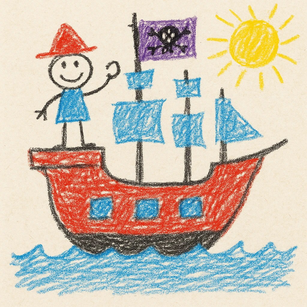 pirate ship emoji