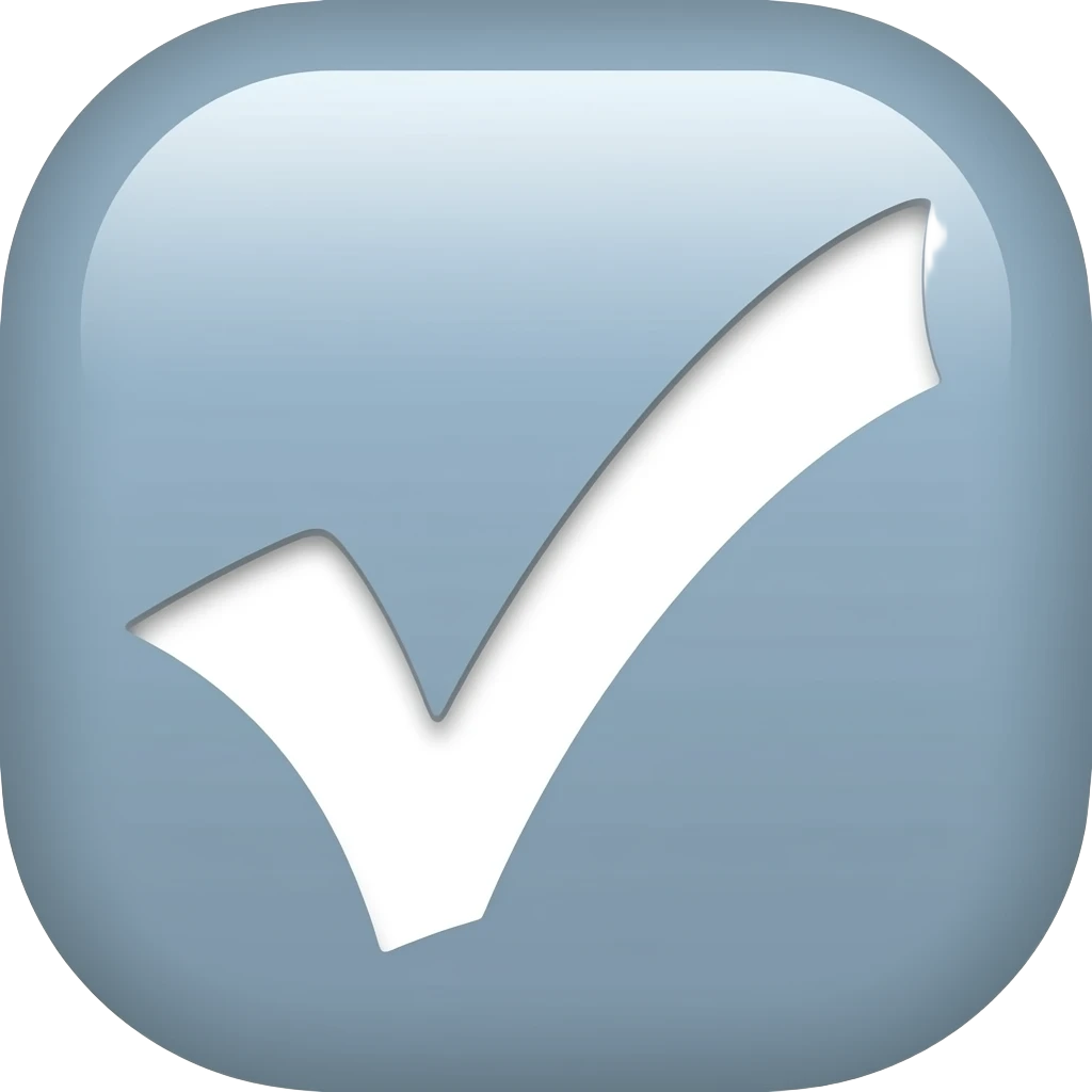 Put a white verify emoji emoji