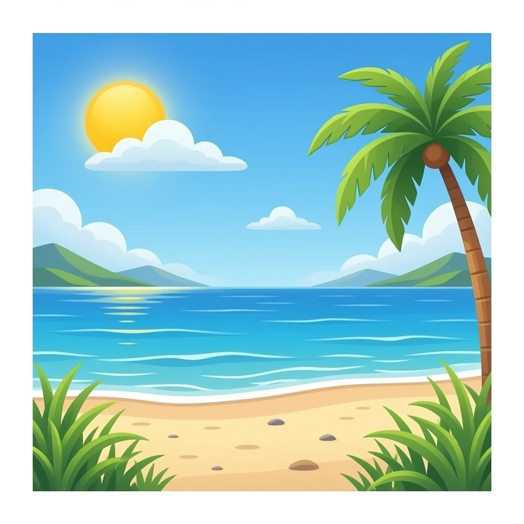 Beach emoji