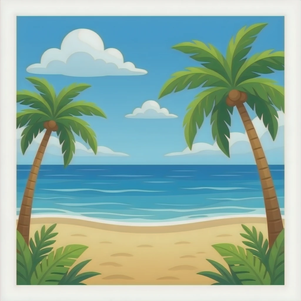 Beach emoji