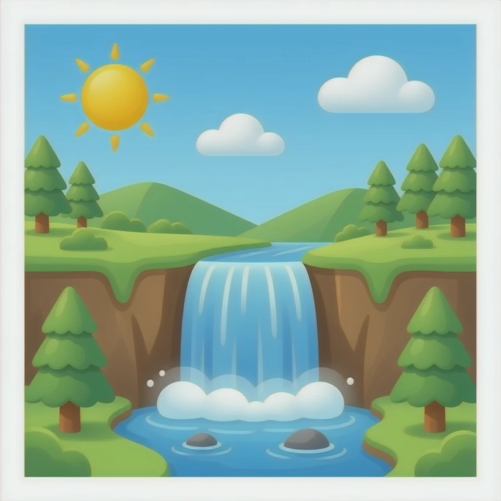 waterfall emoji
