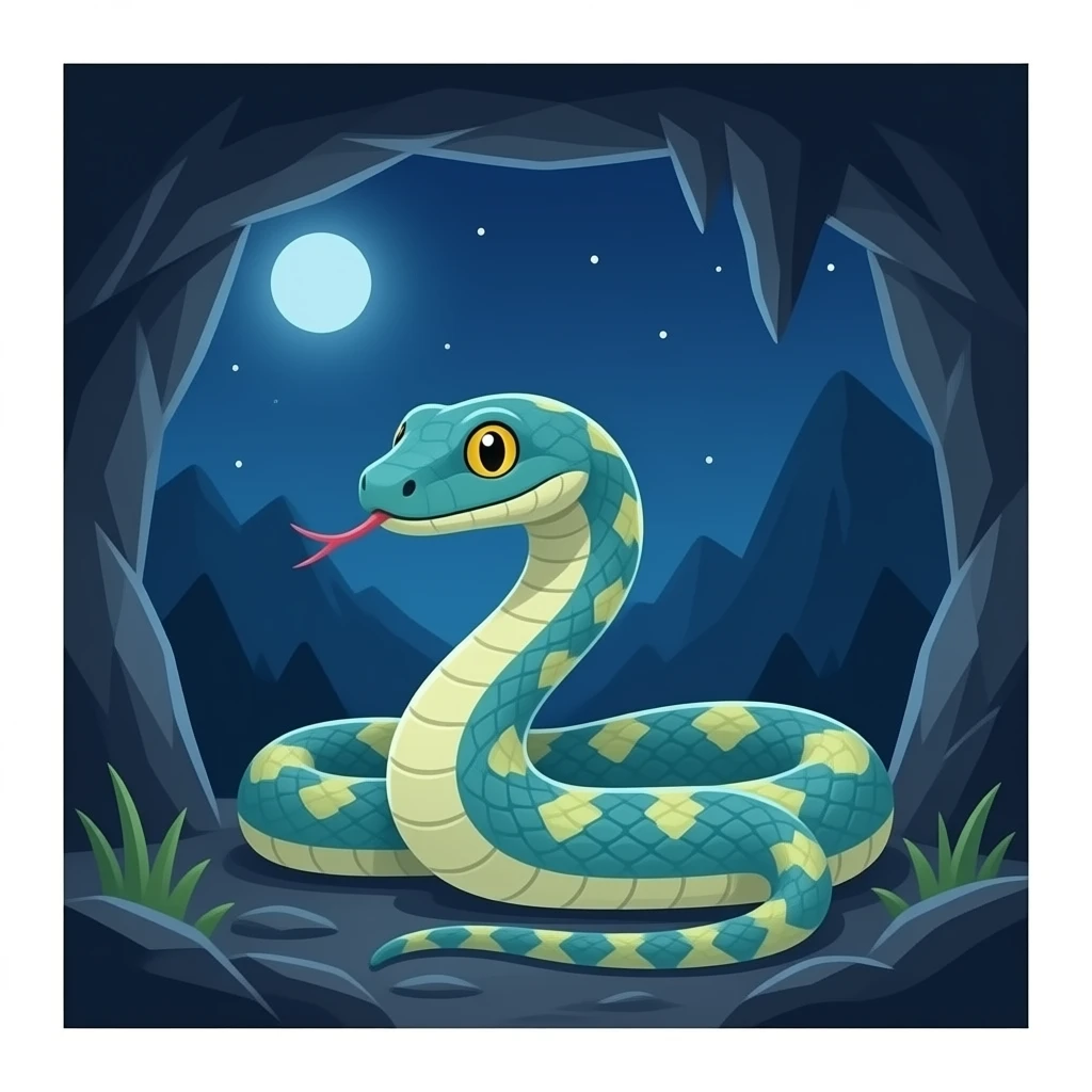 snake in cave emoji