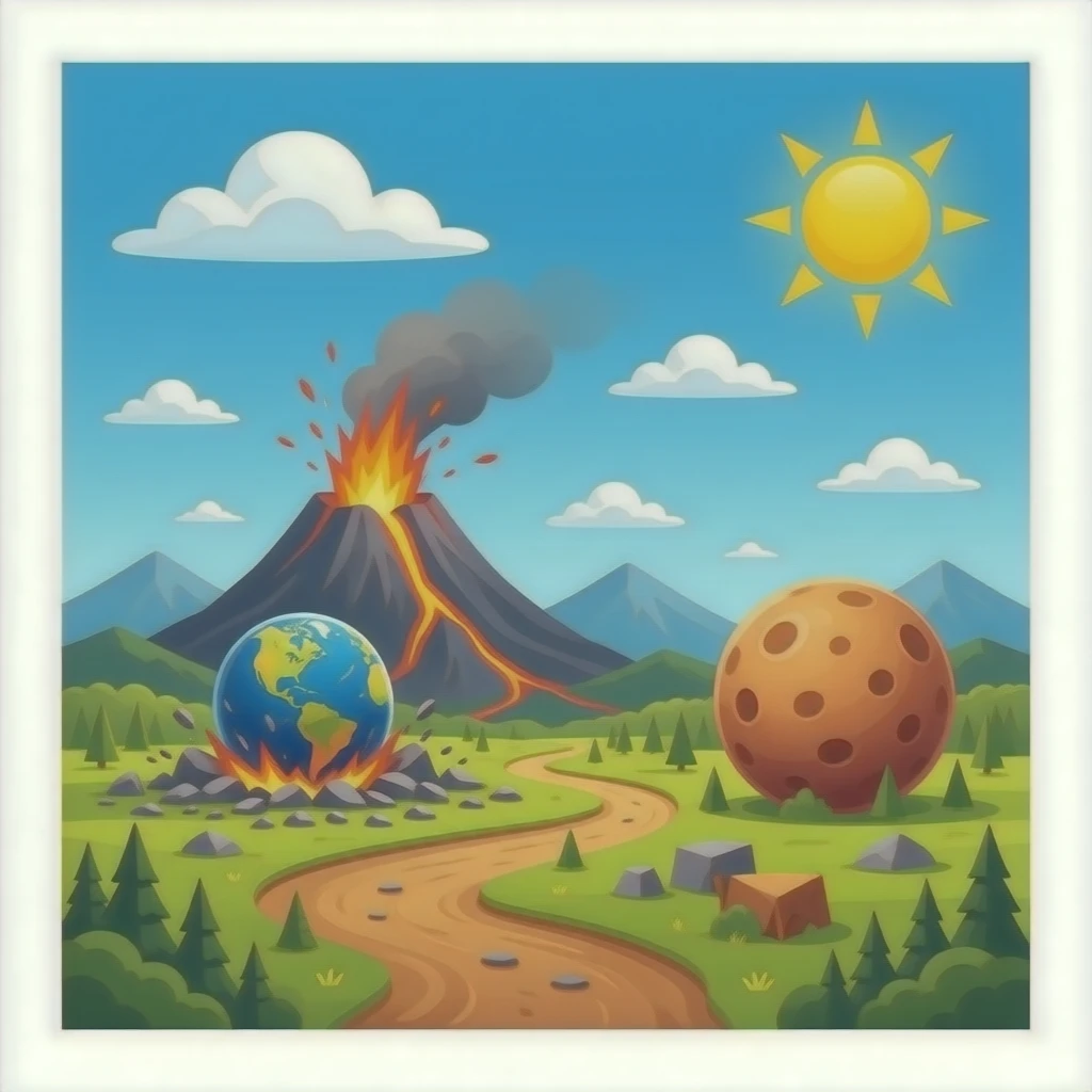 Vulcan (planet that crashed into mercury) emoji | AI Emoji Generator