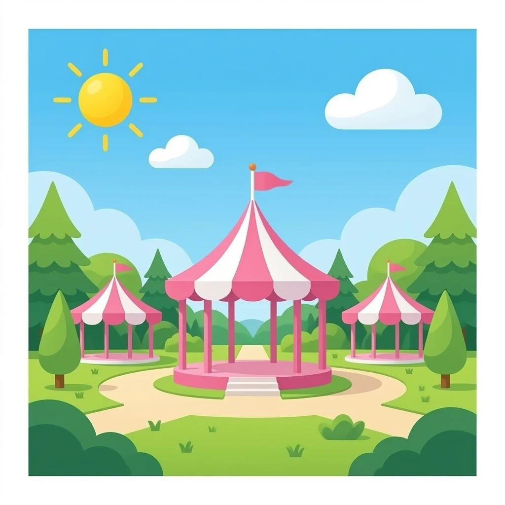 pink attraction park emoji